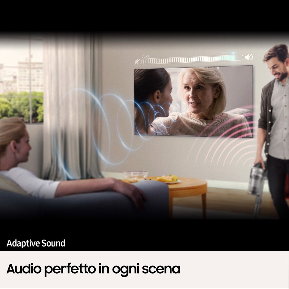 Samsung Series 8 TV Crystal UHD 4K 65” UE65BU8070 Smart TV Wi-Fi Black 2022, Processore Crystal 4K, HDR, Colori reali, Suono ottimizzato