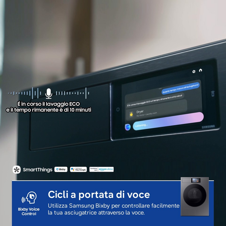 Samsung Series 9 DV90F09F4S asciugatrice Libera installazione Caricamento frontale 9 kg Grigio scuro
