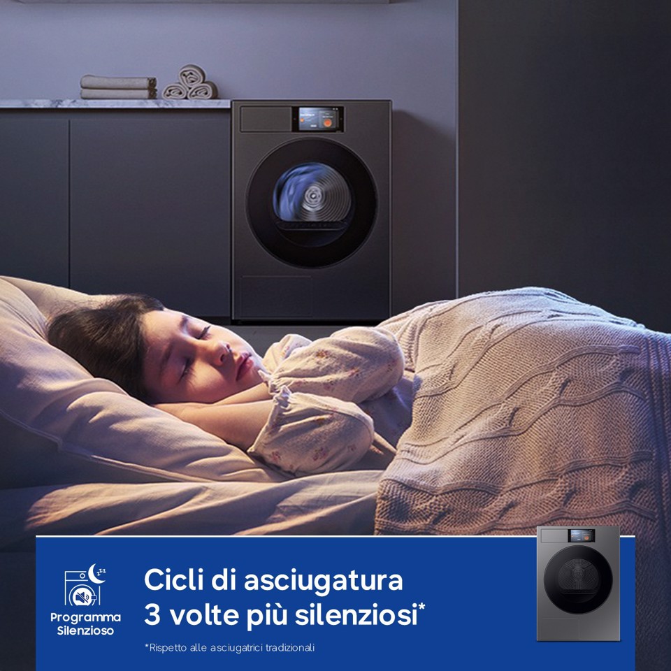 Samsung Series 9 DV90F09F4S asciugatrice Libera installazione Caricamento frontale 9 kg Grigio scuro