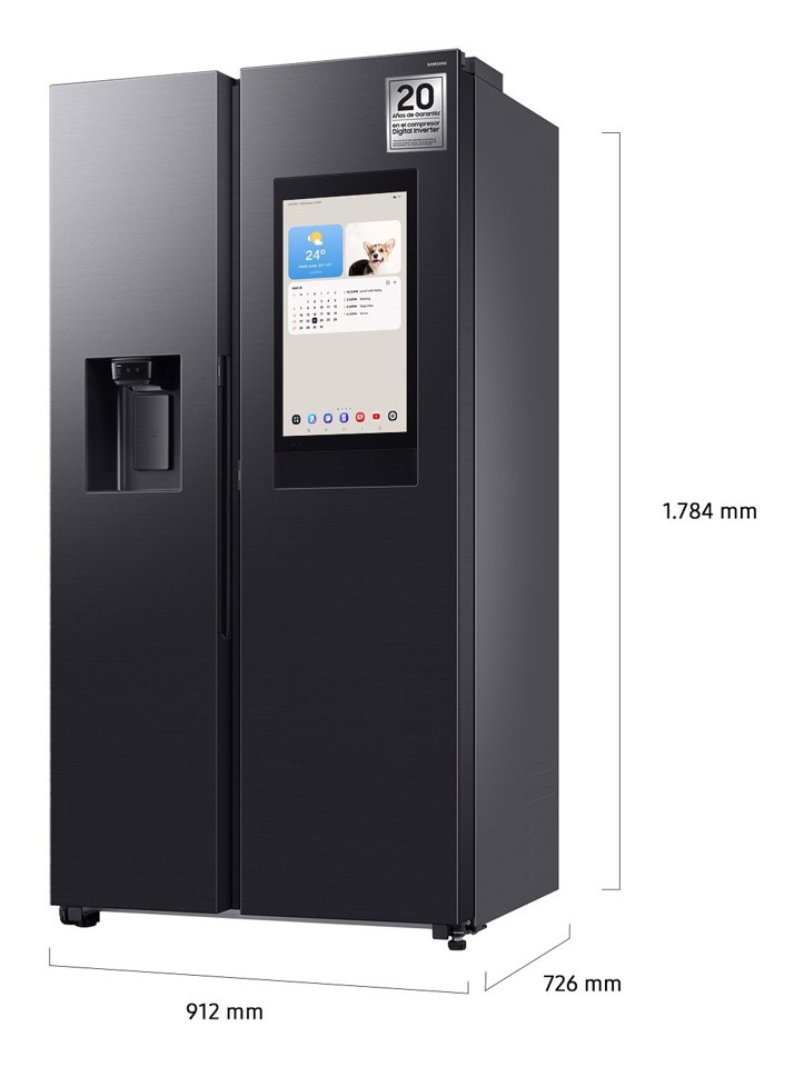 Samsung Series 9 Frigorifero Side By Side Family Hub 614L RS90F66BEFEF