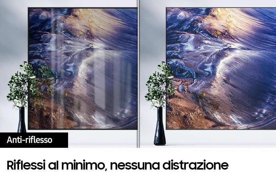 Samsung Series 9 TV QE55QN90CATXZT Neo QLED 4K, Smart TV 55" Processore Neural Quantum 4K, Dolby Atmos e OTS+, Carbon Silver 2023