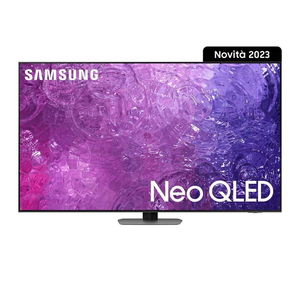 Samsung Series 9 TV QE55QN90CATXZT Neo QLED 4K, Smart TV 55" Processore Neural Quantum 4K, Dolby Atmos e OTS+, Carbon Silver 2023