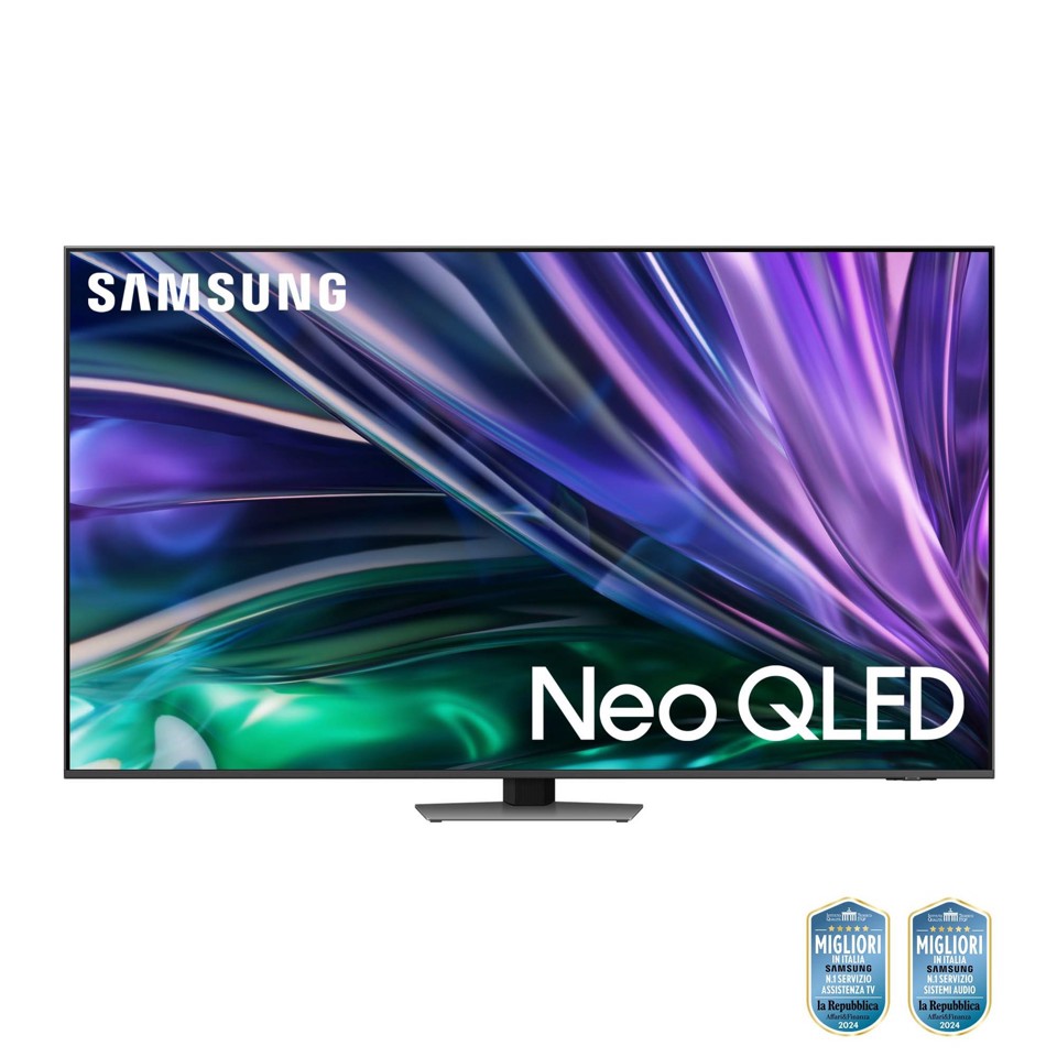 Samsung Smart TV 55” QE55QN85DBTXZT Neo QLED 4K Mini LED Carbon Silver 2024, Processore NQ4 AI GEN2, Tecnologia Quantum Matrix, Simple Chamfer Design, Dolby Atmos