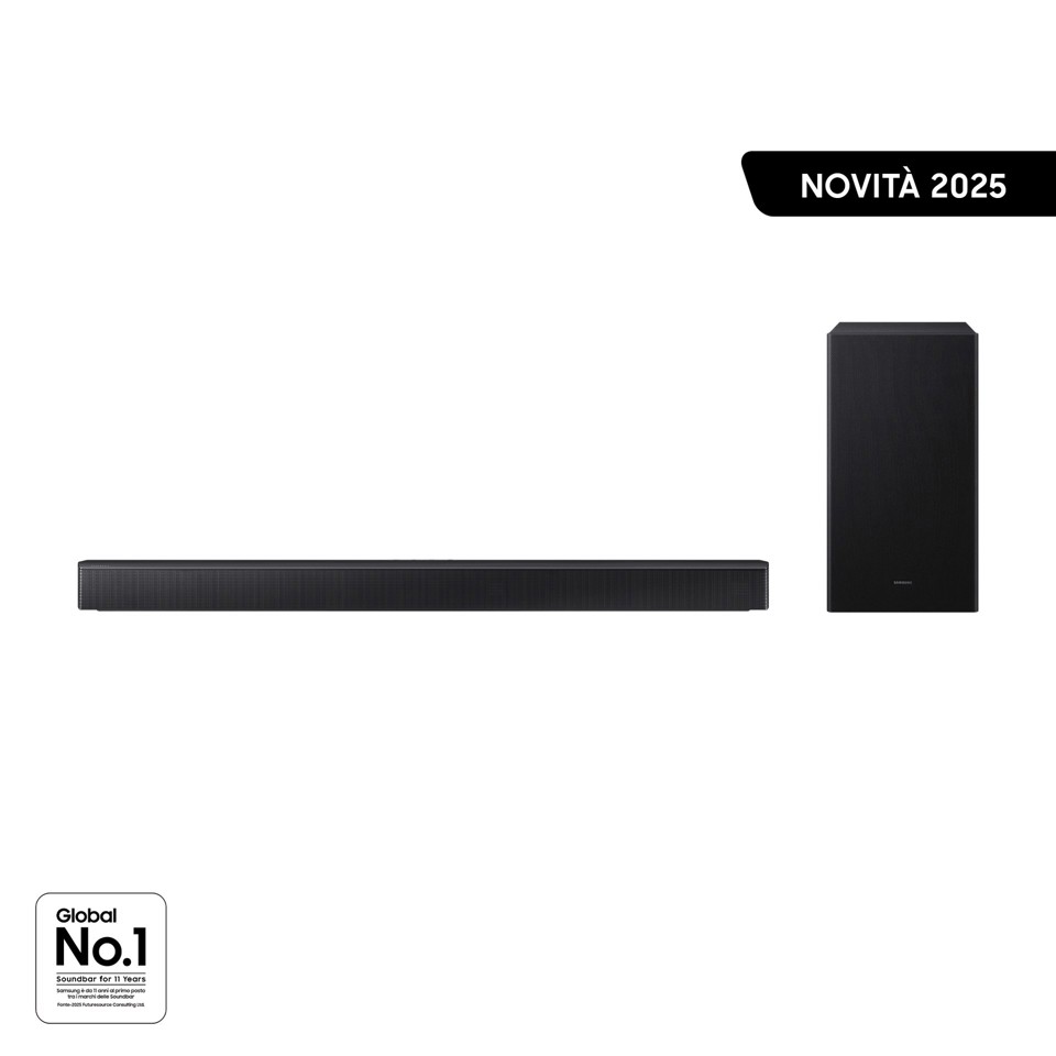Samsung Soundbar HW-B650F/ZF, Audio 3.1 canali, Wireless Dolby 5.1ch, 2025