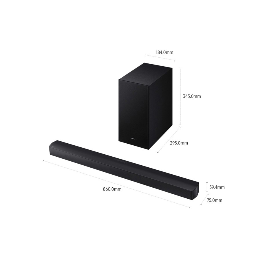 Samsung Soundbar HW-B650F/ZF, Audio 3.1 canali, Wireless Dolby 5.1ch, 2025