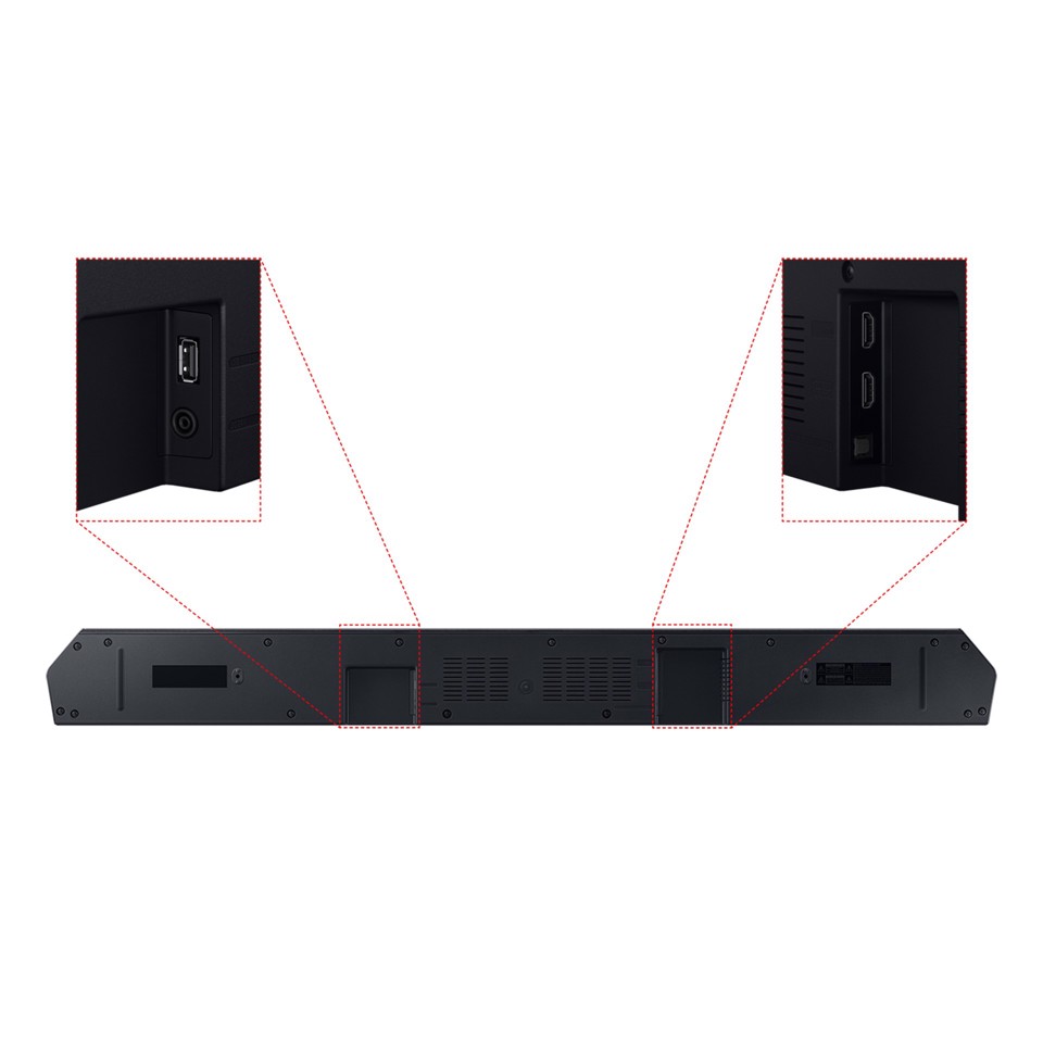 Samsung Soundbar HW-Q600C/ZF Serie Q, 9 speaker, Wireless Dolby Atmos, Audio a 3.1.2 canali, Q-Simphony, Compatibile con Alexa e Google Assistant, Black 2023