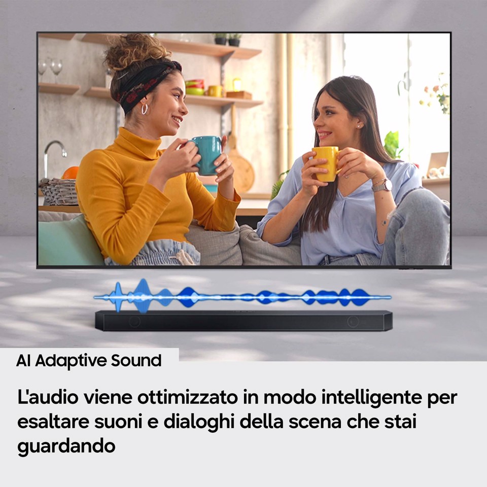 Samsung Soundbar HW-Q600H/XC, Audio 3.1.2 canali, potenza 320W, Voice Enhance Mode, Bluetooth 5.3, Q-Symphony, Wireless Dolby Atmos, 2026