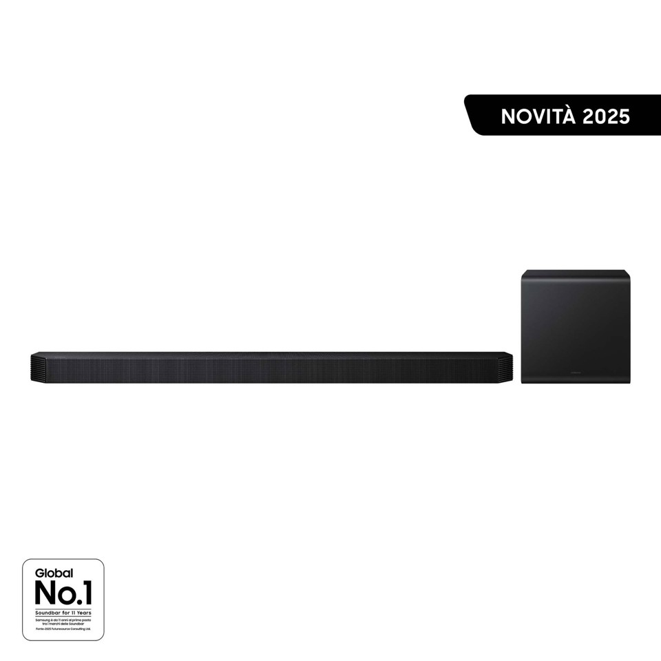 Samsung Soundbar HW-Q800F/ZF, Audio 5.1.2 canali, Wireless Dolby Atmos, 2025