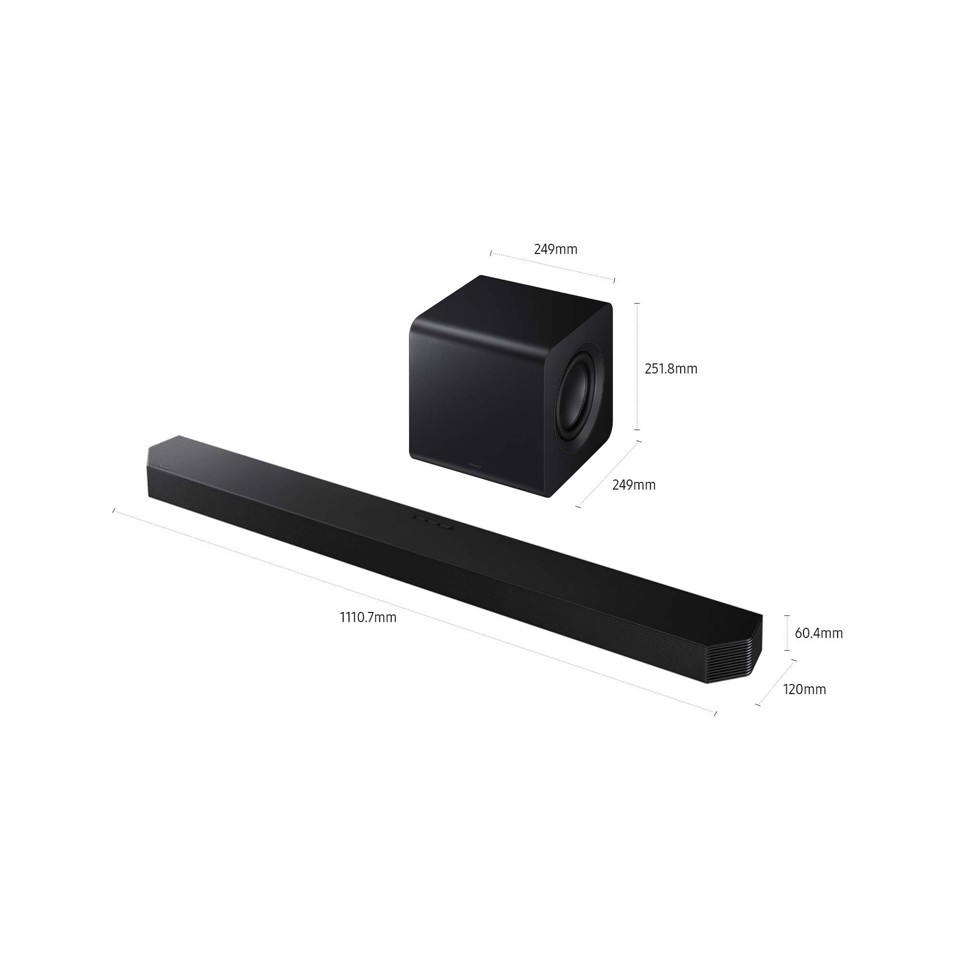 Samsung Soundbar HW-Q800F/ZF, Audio 5.1.2 canali, Wireless Dolby Atmos, 2025