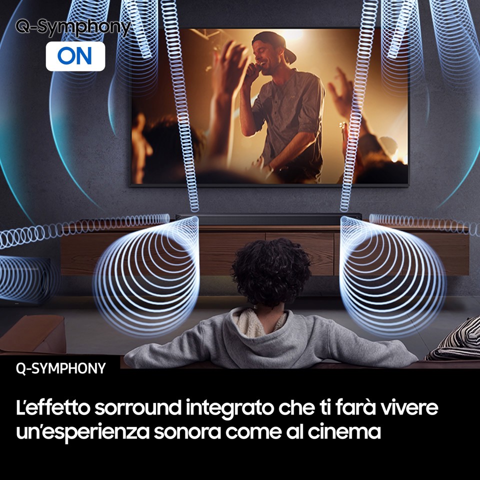 Samsung Soundbar HW-Q990F/ZF, Audio 11.1.4 canali, Wireless Dolby Atmos, 2025