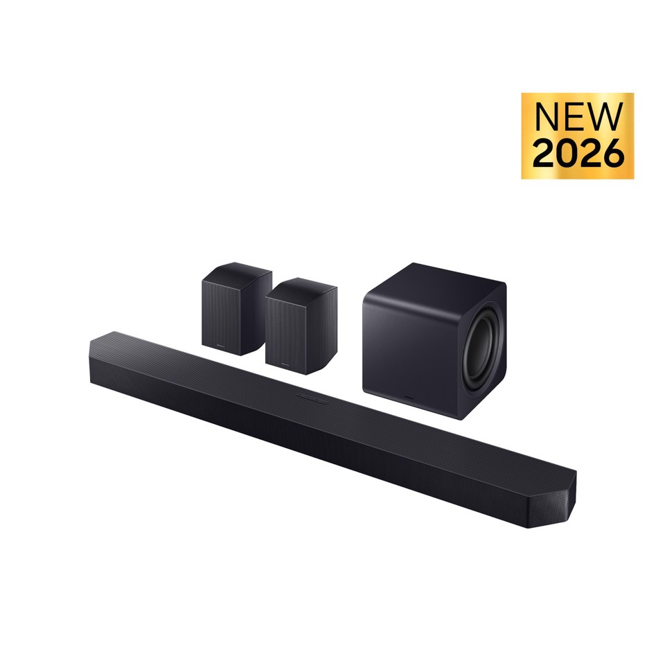 Samsung Soundbar HW-Q990H/XC, Audio 11.1.4 canali, potenza 756W, Active Voice Amplifier Pro, Auto AV Sync, Bluetooth 5.3, Q-Symphony, Wireless Dolby Atmos, 2026