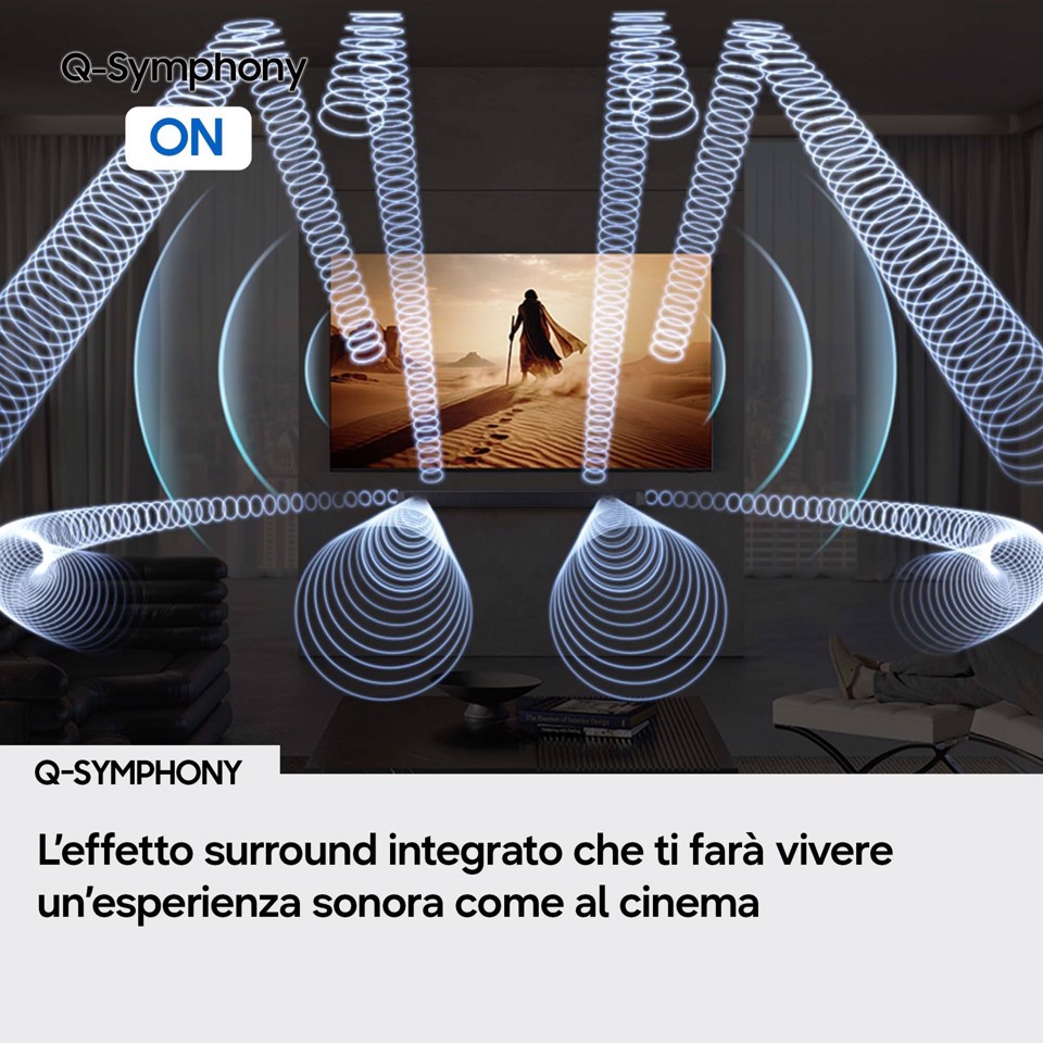 Samsung Soundbar HW-Q990H/XC, Audio 11.1.4 canali, potenza 756W, Active Voice Amplifier Pro, Auto AV Sync, Bluetooth 5.3, Q-Symphony, Wireless Dolby Atmos, 2026