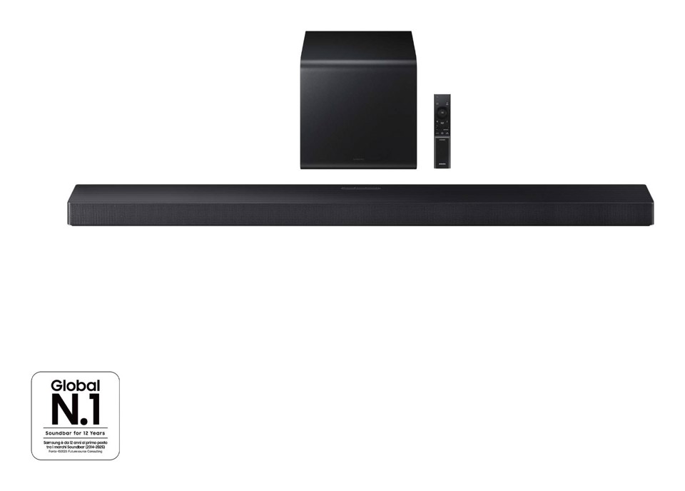 Samsung Soundbar HW-QS700F/ZF, Audio 3.1.2 canali, Wireless Dolby Atmos, 2025