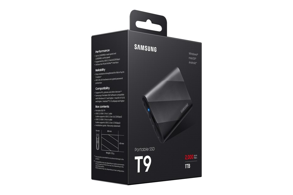Samsung SSD Portatile T9 USB 3.2 1 TB
