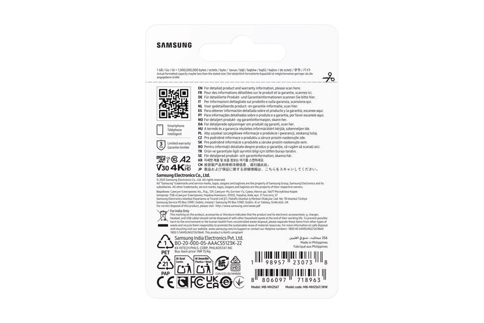 Samsung T9 microSD Card 256GB