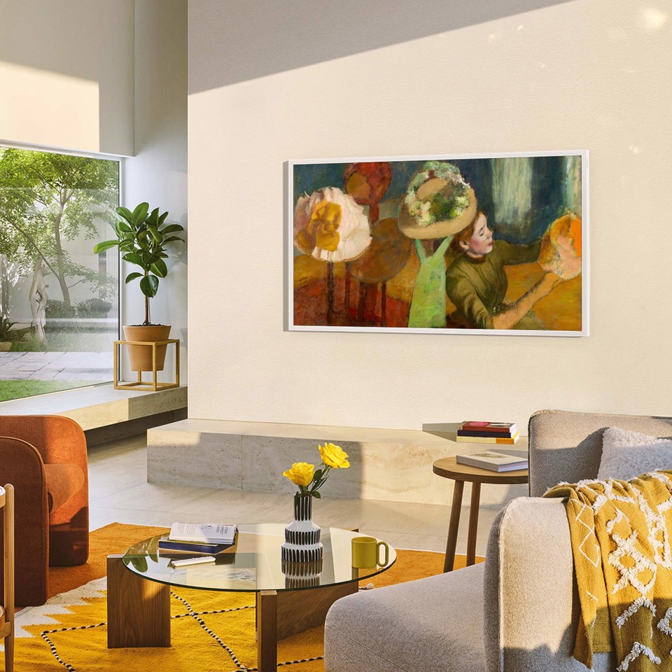 Samsung The Frame AI TV 43" QE43LS03FAUXZT 4K, Processore NQ4 AI Gen2, 4K AI Upscaling, Art Mode, Matte Display, Quantum HDR, Dolby Atmos & OTS Lite, Modern Frame Design, Vision AI Smart TV, 2025