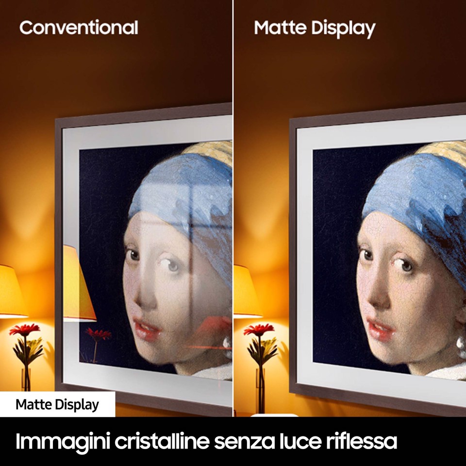 Samsung The Frame Lifestyle TV QE32LS03CBUXZT QLED Full HD, Smart TV 32" Matte Display, OTS Lite, Black 2023