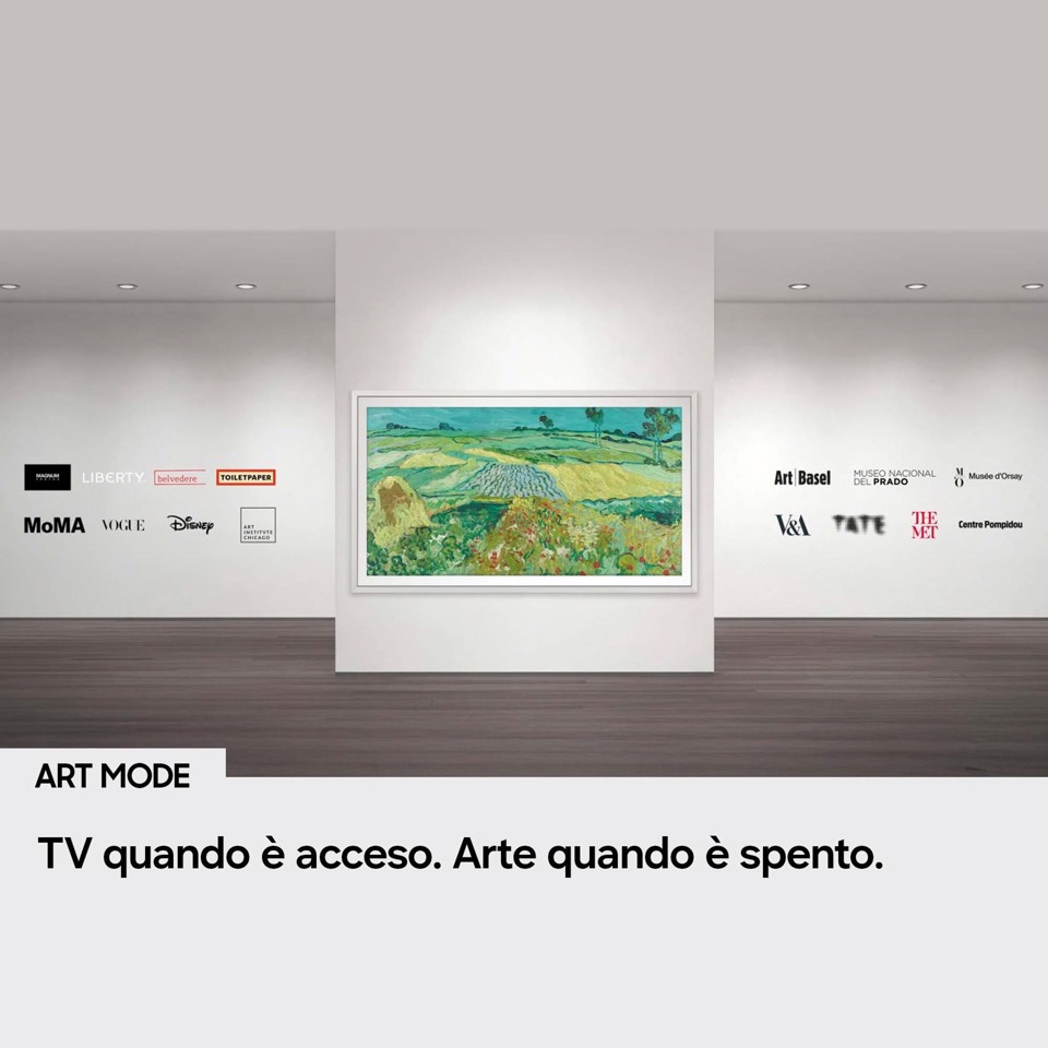 Samsung The Frame Pro AI TV 55" QE55LS03HWUXZT 4K, Processore NQ4 AI Gen3, 4K AI Upscaling, Art Mode, Glare Free, Neo Quantum HDR, Dolby Atmos & OTS, Modern Frame Design, Vision AI Smart TV, 2026
