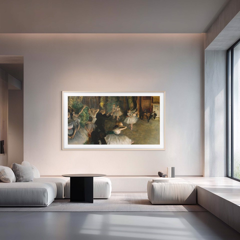 Samsung The Frame Pro AI TV 55" QE55LS03HWUXZT 4K, Processore NQ4 AI Gen3, 4K AI Upscaling, Art Mode, Glare Free, Neo Quantum HDR, Dolby Atmos & OTS, Modern Frame Design, Vision AI Smart TV, 2026