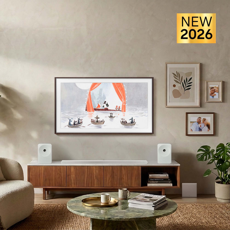 Samsung The Frame Pro AI TV 55" QE55LS03HWUXZT 4K, Processore NQ4 AI Gen3, 4K AI Upscaling, Art Mode, Glare Free, Neo Quantum HDR, Dolby Atmos & OTS, Modern Frame Design, Vision AI Smart TV, 2026