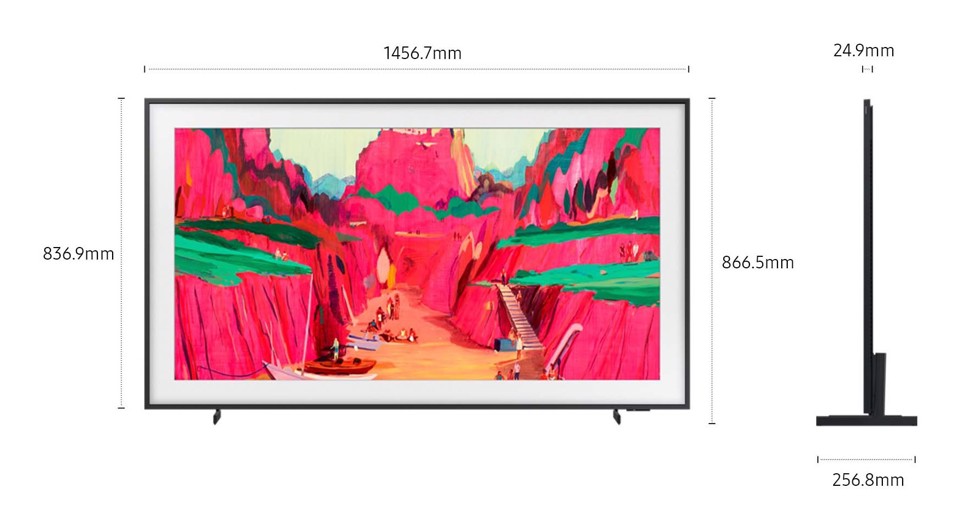 Samsung The Frame Pro AI TV 65" QE65LS03FWUXZT 4K, Processore NQ4 AI Gen3, 4K AI Upscaling, Art Mode, Matte Display, Neo Quantum HDR, Dolby Atmos & OTS, Modern Frame Design, Vision AI Smart TV, 2025