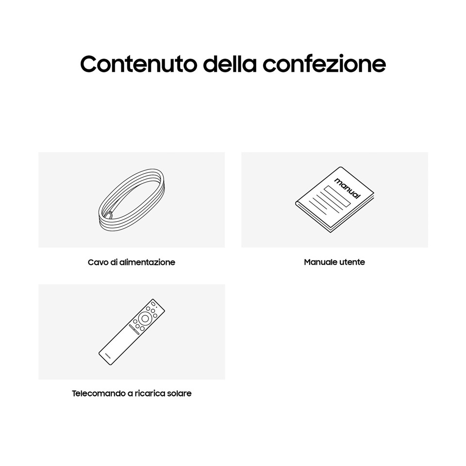 Samsung TV Neo QLED 4K 50" QE50QN90DATXZT Smart TV Wi-Fi Titan Black 2024, Processore NQ4 AI GEN2, Tecnologia Quantum Matrix, Neo Slim Design, OTS Lite