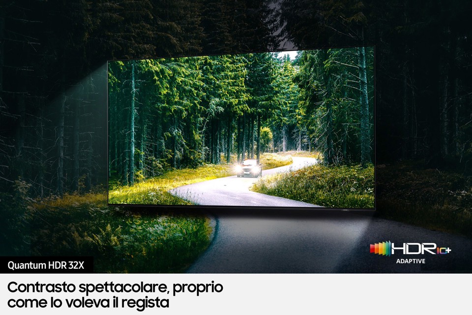 Samsung TV Neo QLED 4K 55” QE55QN90B Smart TV Wi-Fi Titan Black 2022, Mini LED, Processore Neo Quantum 4K, Quantum HDR, Gaming mode, Suono 3D