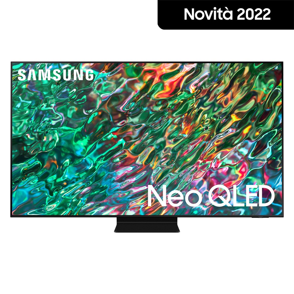Samsung TV Neo QLED 4K 55” QE55QN90B Smart TV Wi-Fi Titan Black 2022, Mini LED, Processore Neo Quantum 4K, Quantum HDR, Gaming mode, Suono 3D