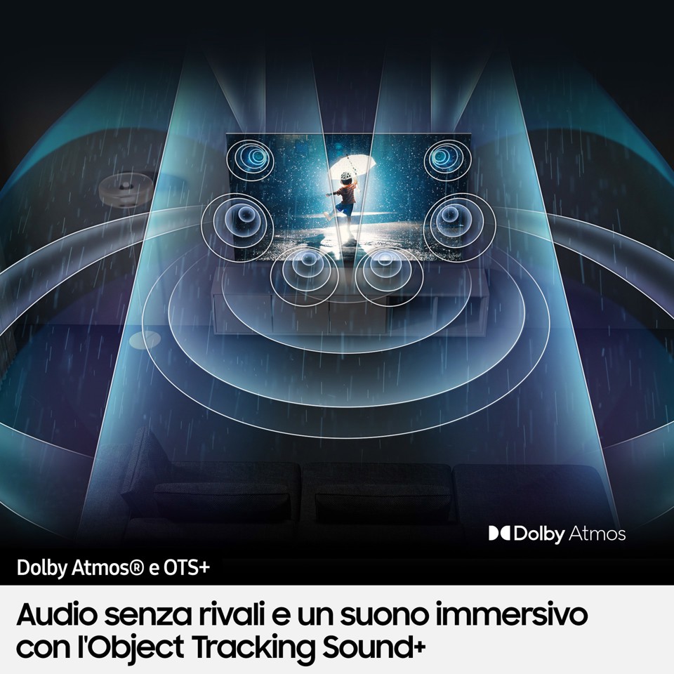 Samsung TV Neo QLED 4K 55” QE55QN90B Smart TV Wi-Fi Titan Black 2022, Mini LED, Processore Neo Quantum 4K, Quantum HDR, Gaming mode, Suono 3D