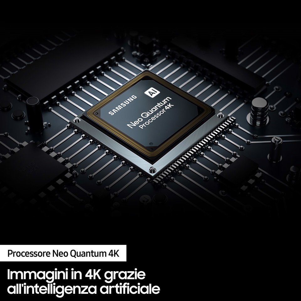 Samsung TV Neo QLED 4K 85” QE85QN90B Smart TV Wi-Fi Titan Black 2022, Mini LED, Processore Neo Quantum 4K, Quantum HDR, Gaming mode, Suono 3D