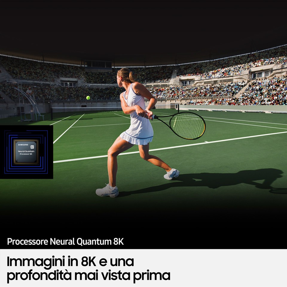 Samsung TV Neo QLED 8K 65” QE65QN800B Smart TV Wi-Fi Stainless Steel 2022, Mini LED, Processore Neural Quantum 8K, Ultra sottile, Gaming mode, Suono 3D