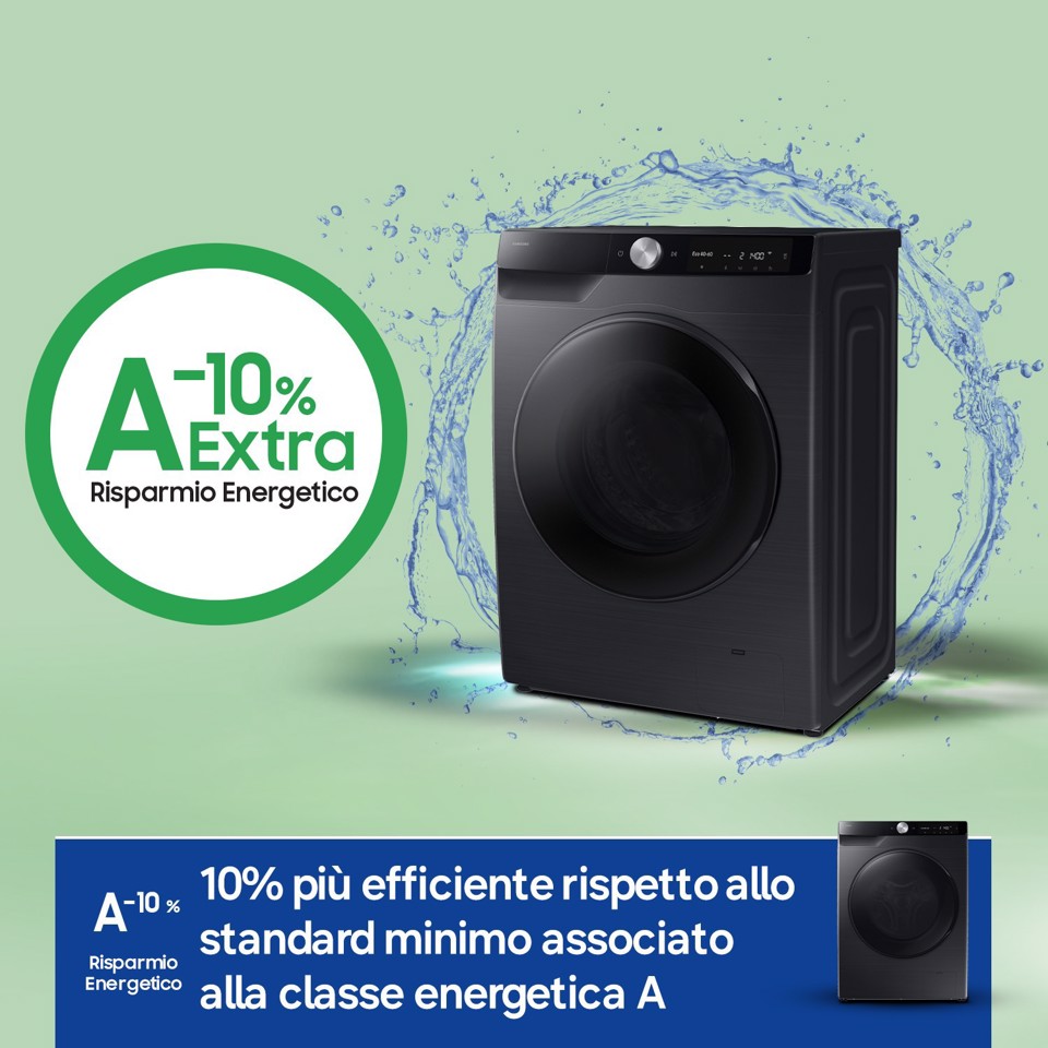 Samsung WD90DG6G94BB/U3 lavasciuga Libera installazione Caricamento frontale Nero