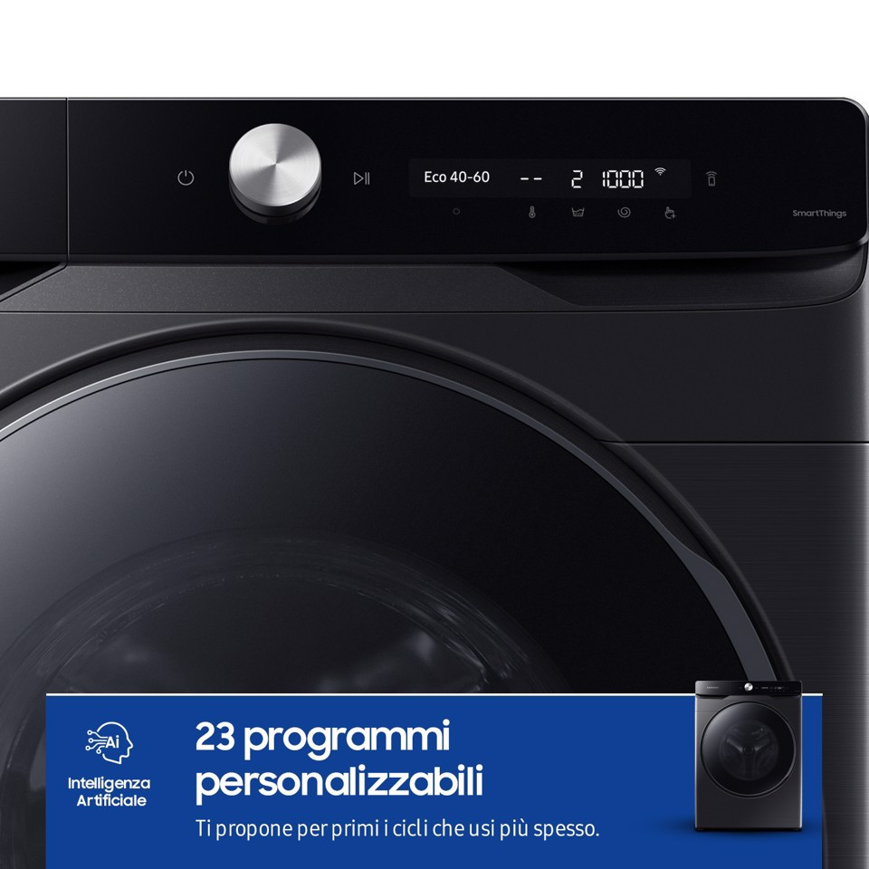 Samsung WF20DG8650BV lavatrice Caricamento frontale 20 kg 1000 Giri/min Nero