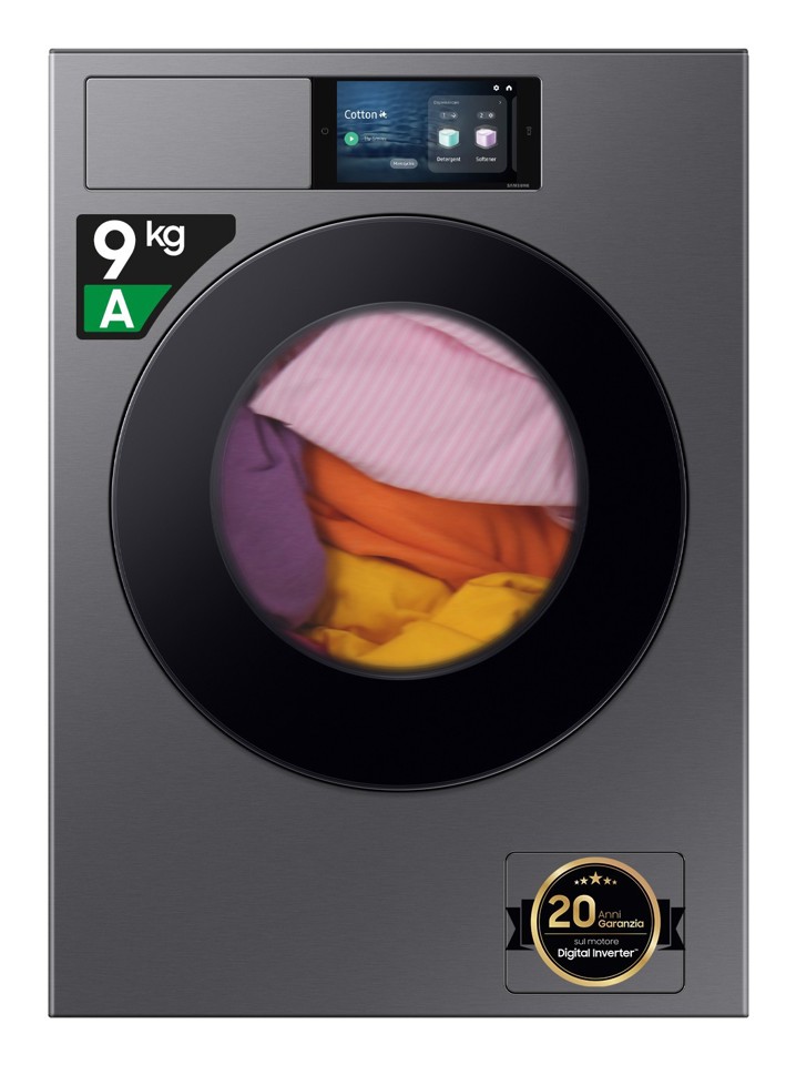 Samsung WF90F09C4SU3 lavatrice Caricamento frontale 9 kg 1400 Giri/min Argento