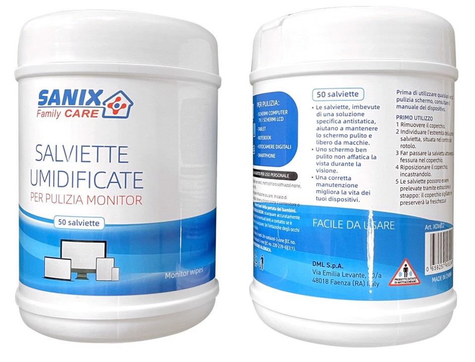 Sanix Family Care Salviette Umidificate Per Pulizia Monitor - Sanix