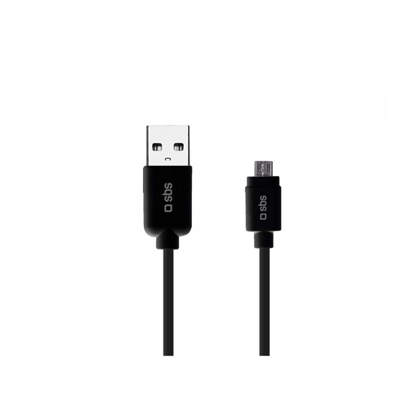 SBS 1m USB2.0/MicroUSB cavo USB USB A Micro-USB A 0,48 Gbit/s Nero