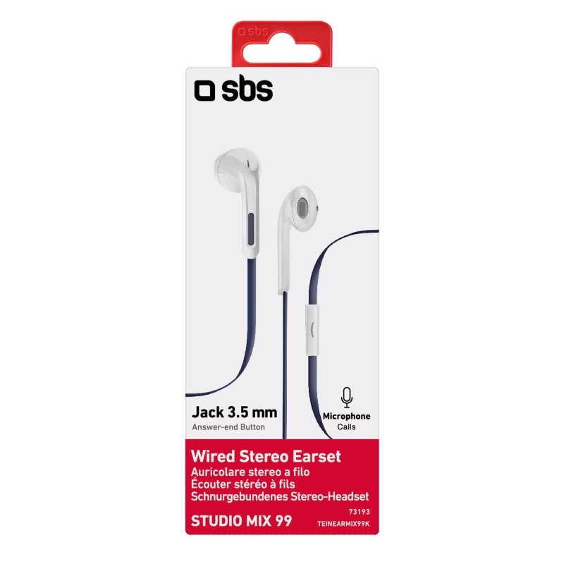 SBS Auricolari stereo a filo Studio Mix 99