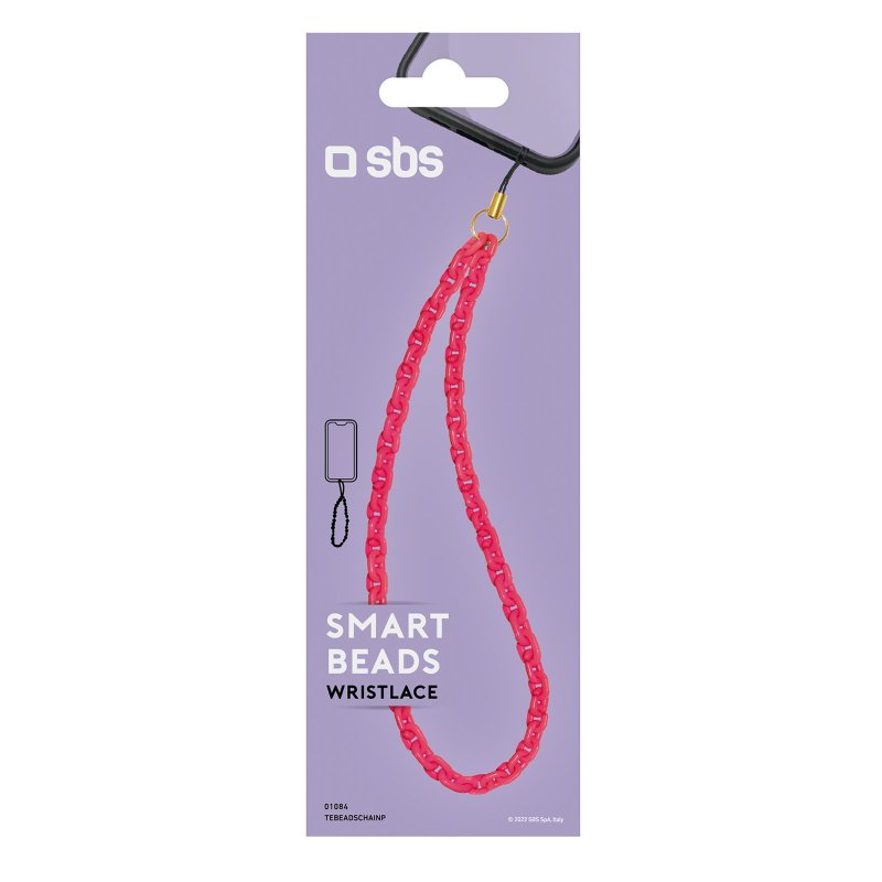 SBS Beads Chain - Ciondolo da polso a catena per smartphone