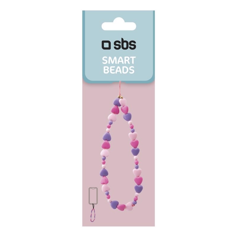 SBS Beads - Ciondolo da polso a perline per smartphone