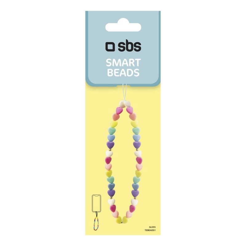SBS Beads - Ciondolo da polso a perline per smartphone
