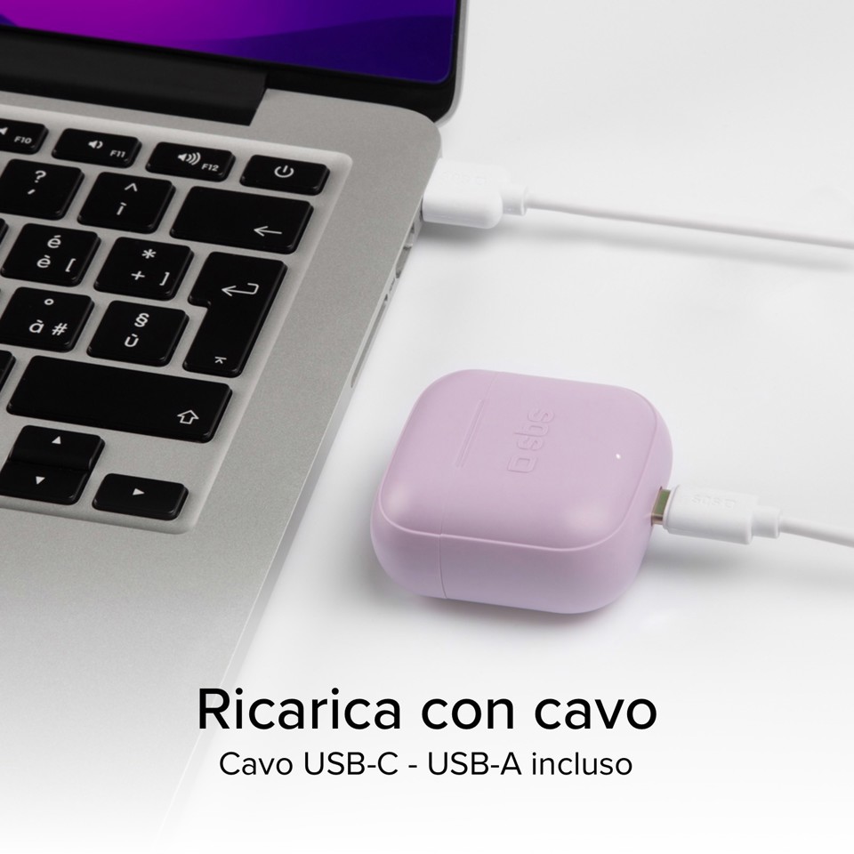 SBS Beat Free Auricolare True Wireless Stereo (TWS) In-ear Chiamate/Musica/Sport/Tutti i giorni Bluetooth Viola