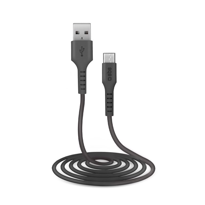 SBS Cavo dati 2 m nero - Connettori USB a Micro-USB