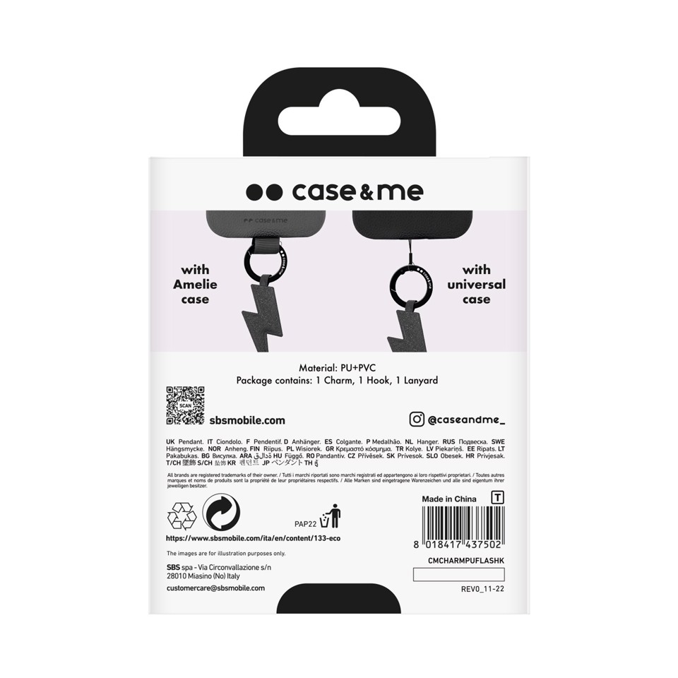 SBS CMCHARMPUFLASHK accessorio per custodia del telefono cellulare