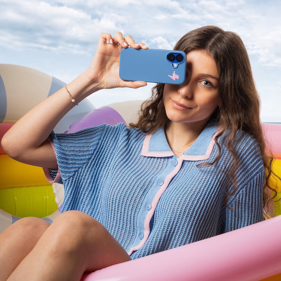 SBS CMCOVSILIPIP1661PB custodia per cellulare 15,5 cm (6.12") Cover Blu