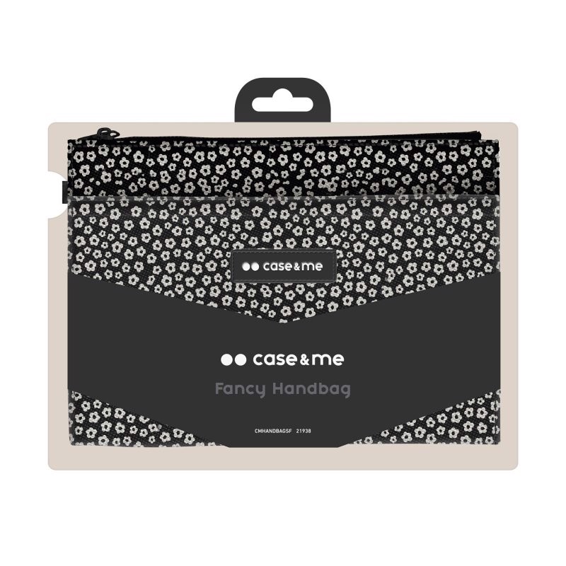 SBS CMHANDBAGSF borsa e tracolla Nylon, Poliestere Nero, Bianco Ragazza Borsa a mano