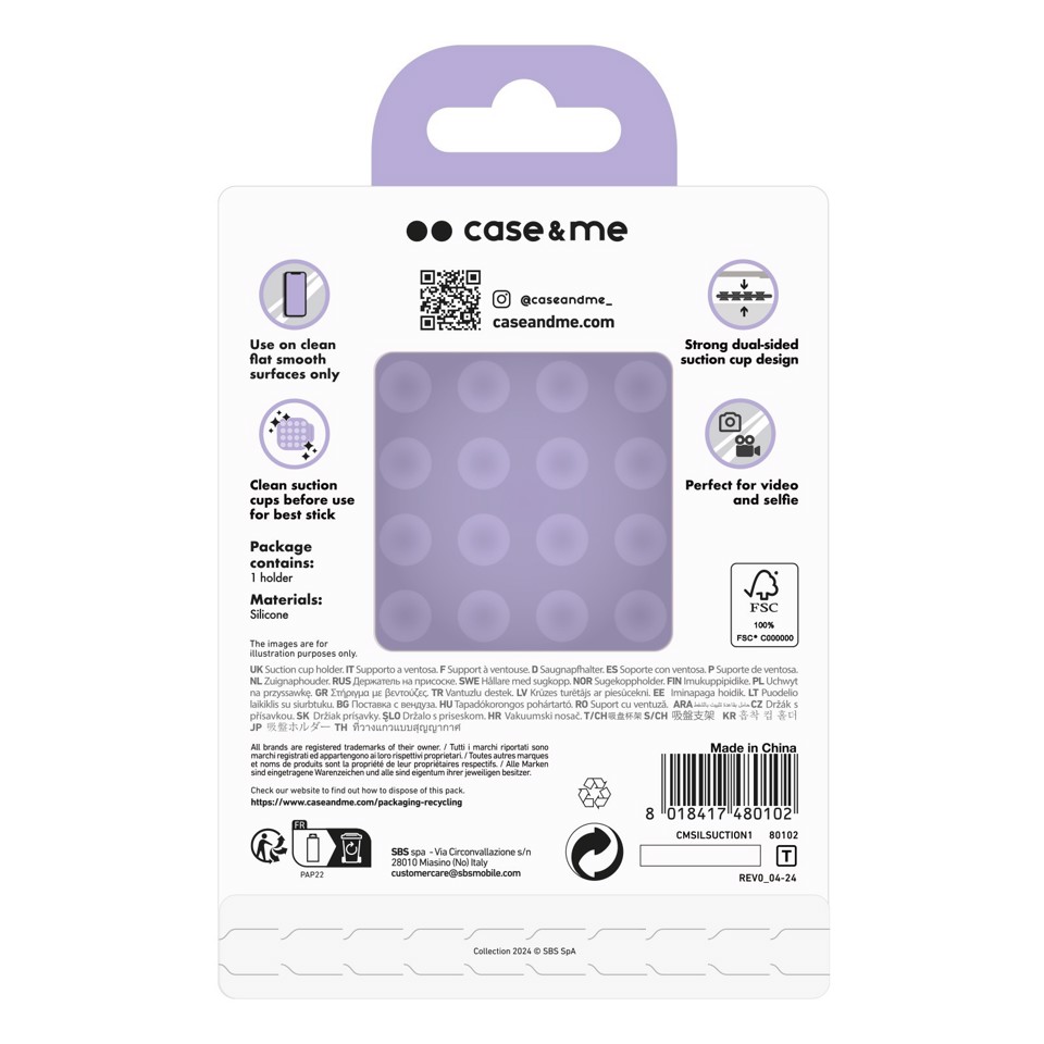 SBS CMSILSUCTION1 accessorio per smartphone e telefoni cellulari Ventosa
