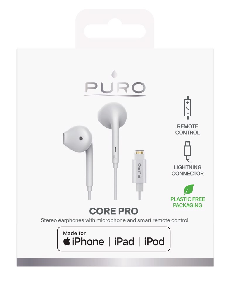 SBS Core Pro Auricolare Cablato In-ear Musica e Chiamate Bianco
