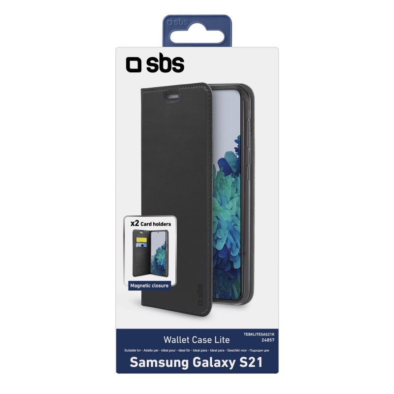 SBS Custodia Book Wallet Lite per Samsung Galaxy S21