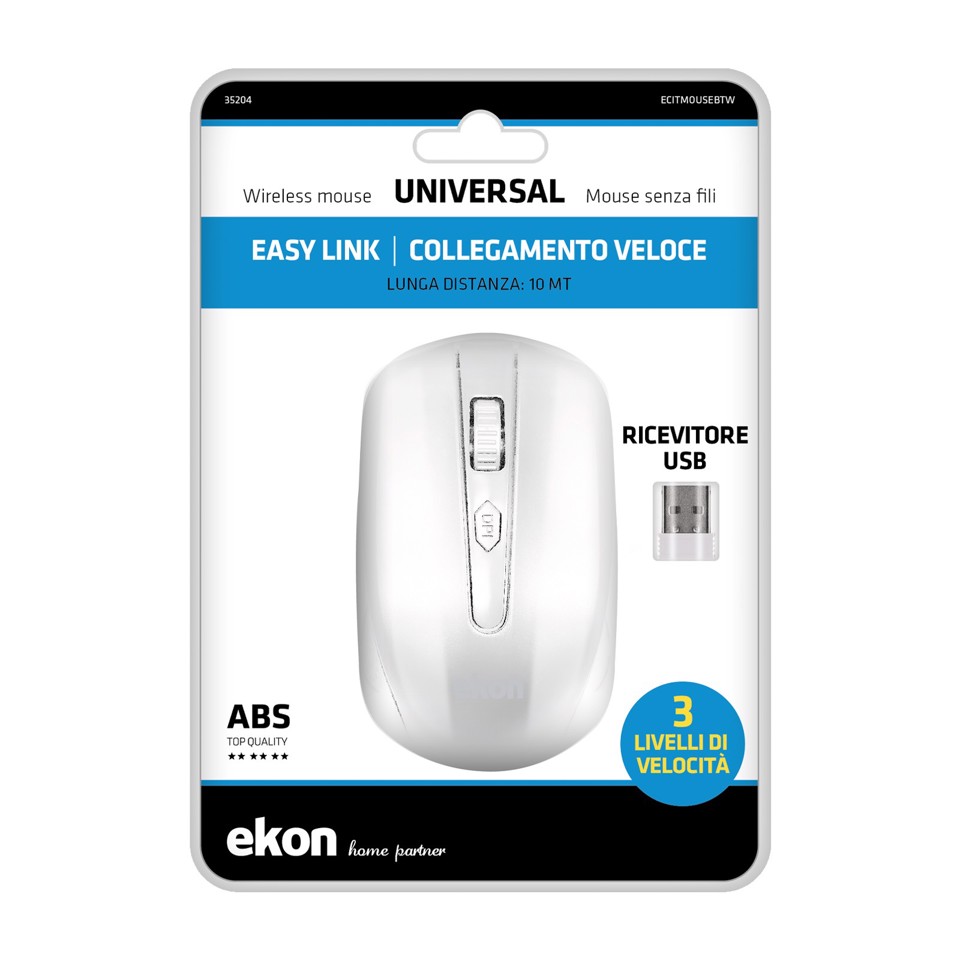 SBS ECITMOUSEBTW mouse Bluetooth Ottico