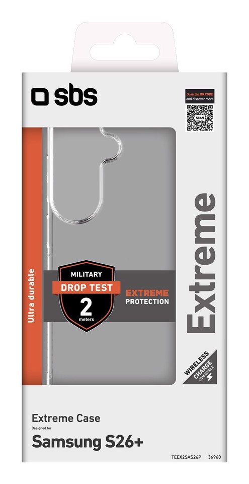 SBS Extreme custodia per cellulare 16,5 cm (6.5") Cover Trasparente